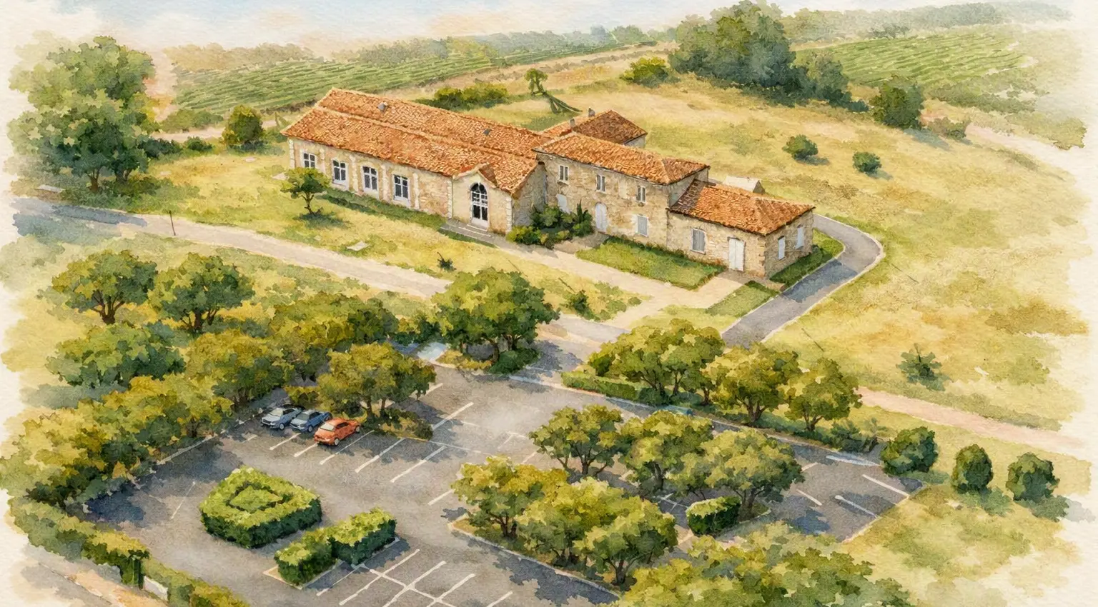 La Bergerie du Cournault, notre salle de réception vue de l'extérieur